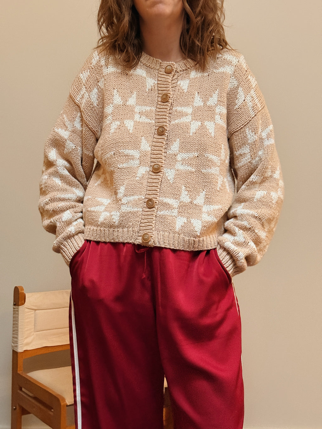 Sawtooth Cotton Cardigan