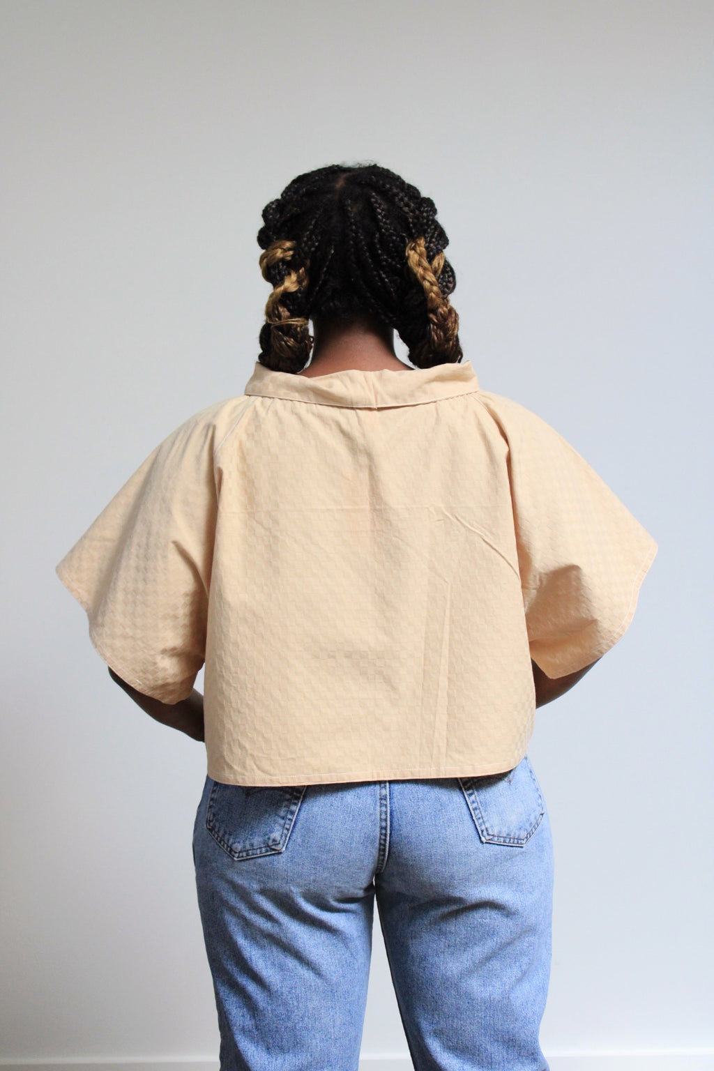 Archive Craft Peter Pan Crop - Textured Gingham
