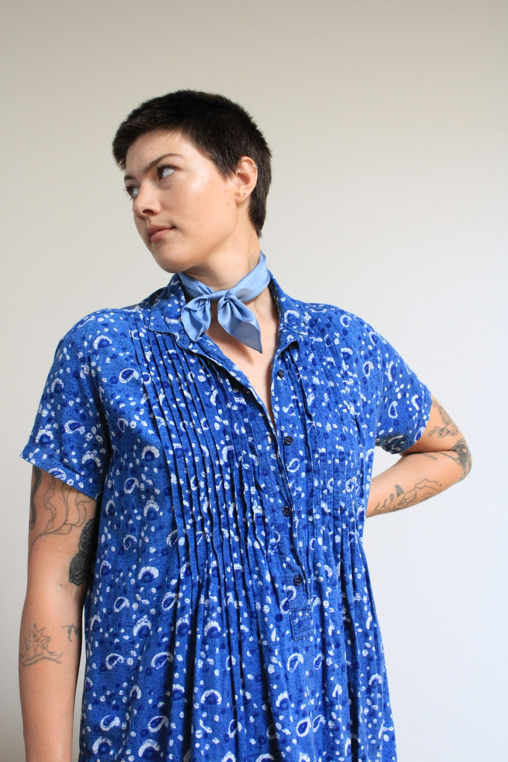 Indian Block Print Mini Dress