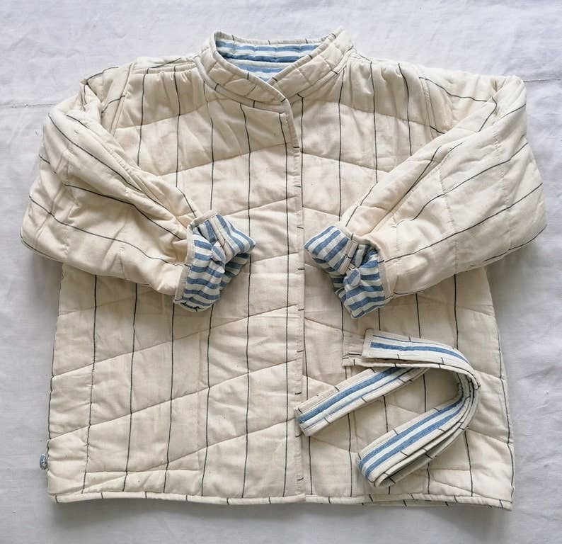 Organic Cotton Stripe Jacket
