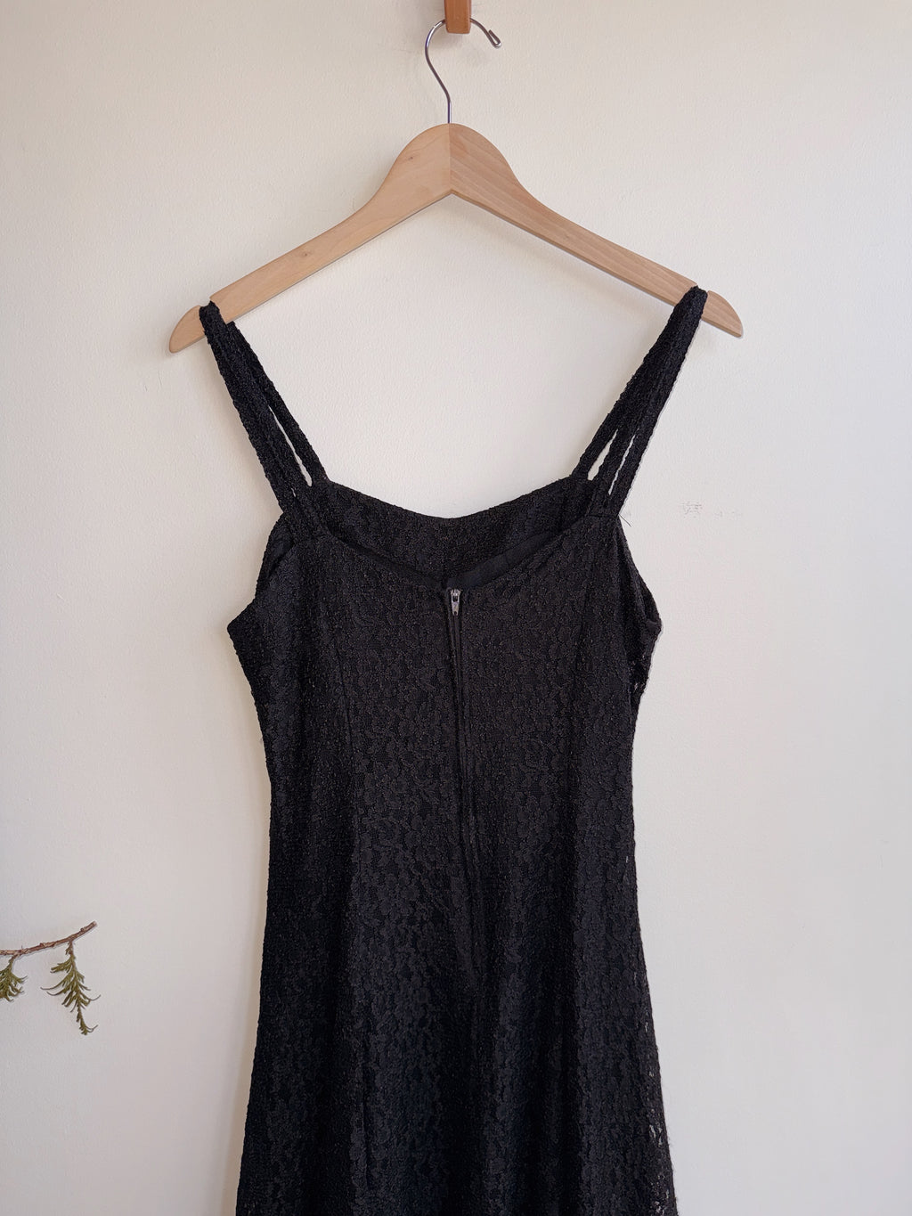 Black Lace Skater Dress