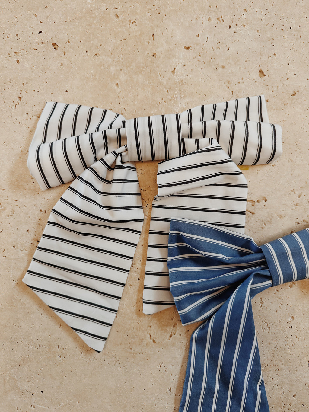 Poplin Stripe Bow