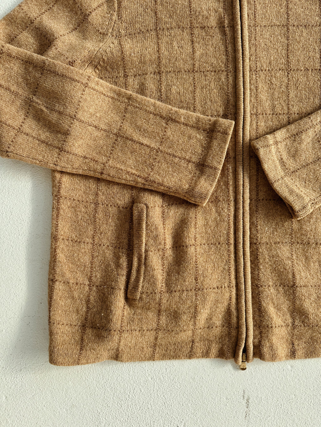 Lambswool Zip-Up Sweater