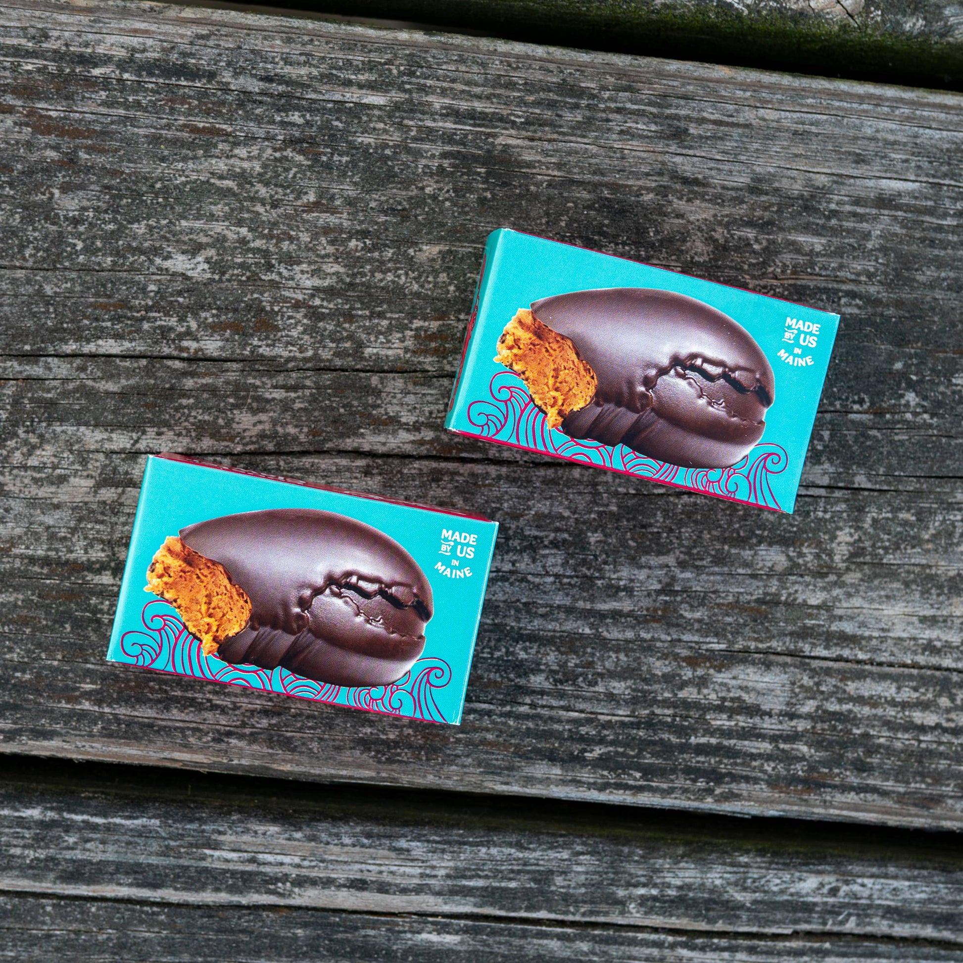 Dark Chocolate Peanut Butter Ganache Lobster Claws