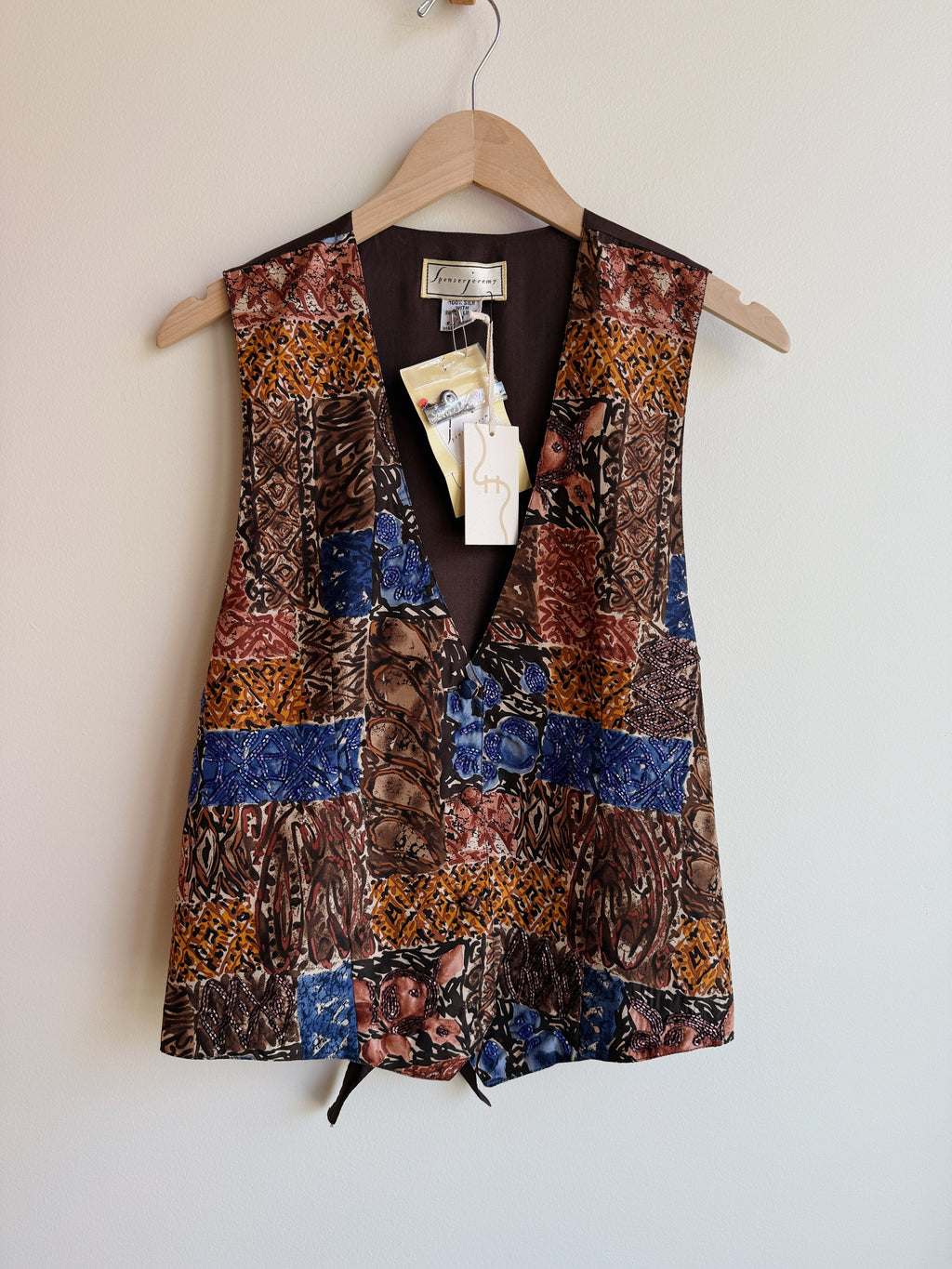 Silk Beaded Vest