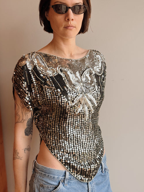 Sequin Beaded Top