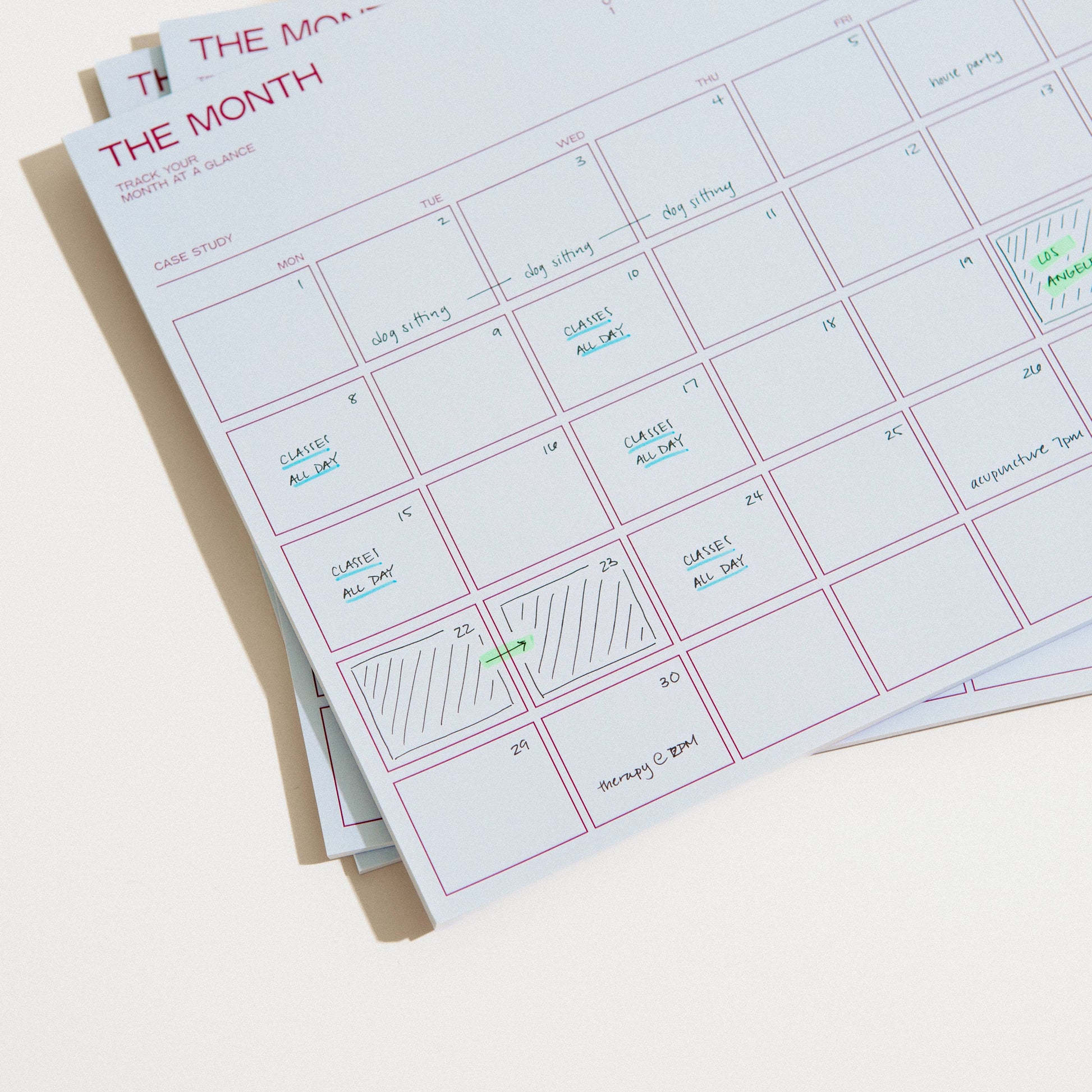 Monthly Desk Planner Notepad