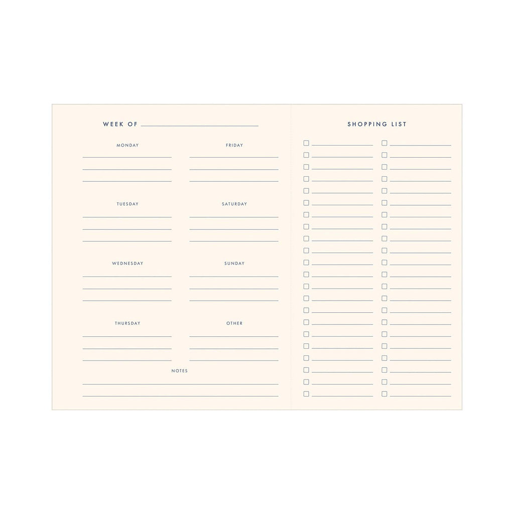 Hand-Drawn Grid Meal Planner