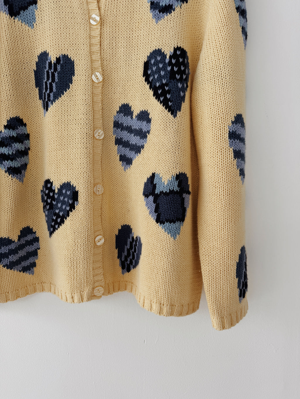 Denim Blues Heart Cardigan