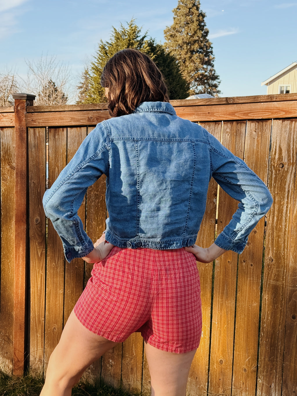 Pink Plaid Skort