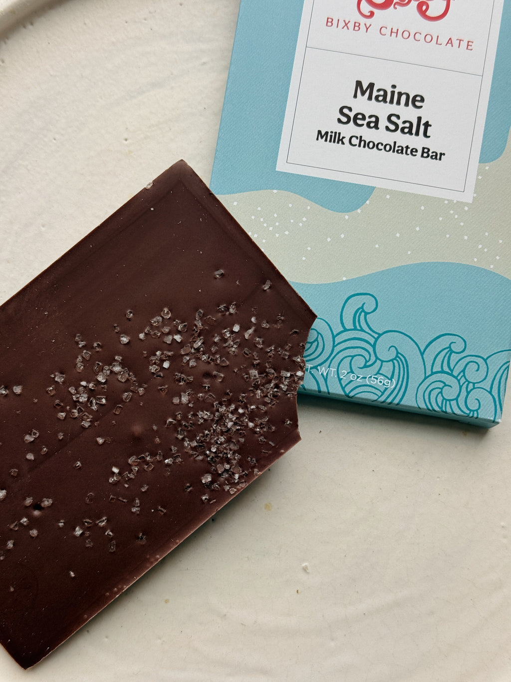 Organic Milk Chocolate Maine Sea Salt Bar