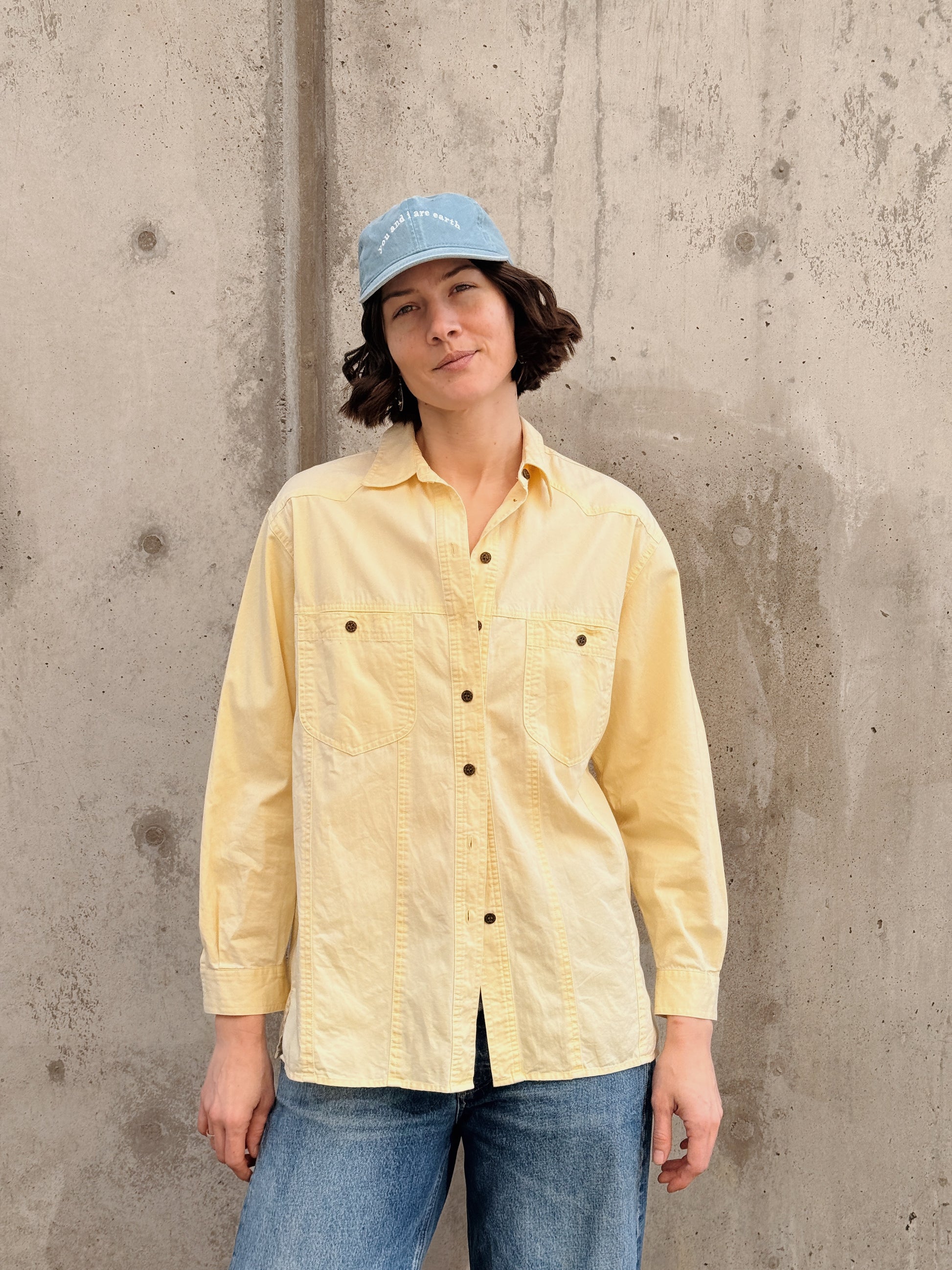 CPH Roxy Yellow Button Down Shirt