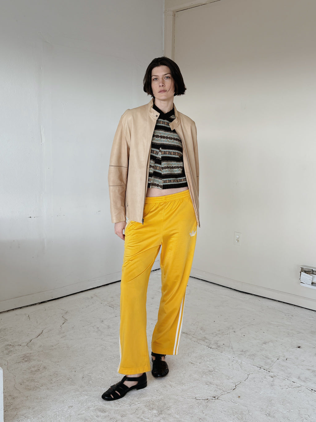 Soft Zip Leather Jacket