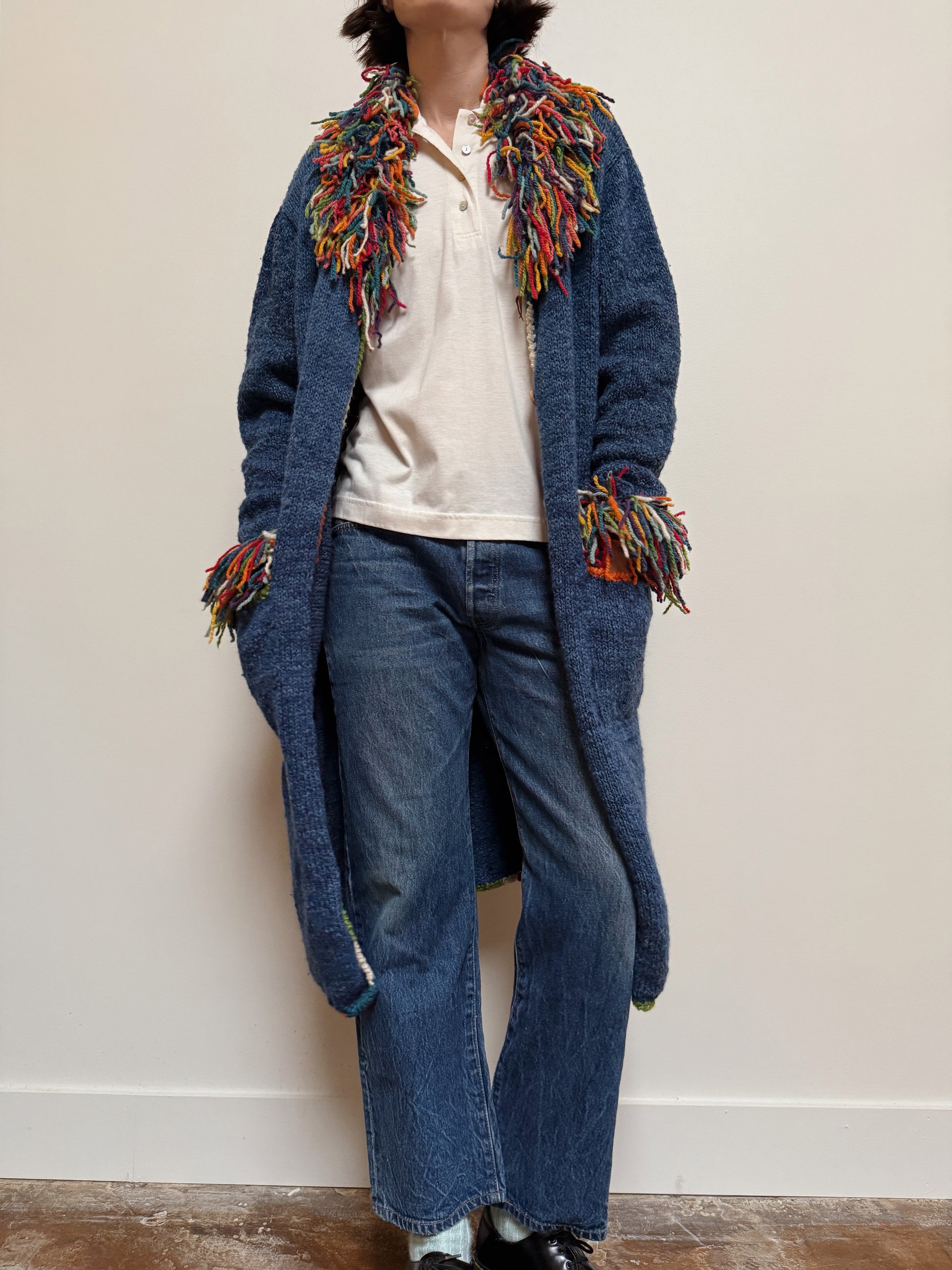 Confetti Wool Maxi Cardi