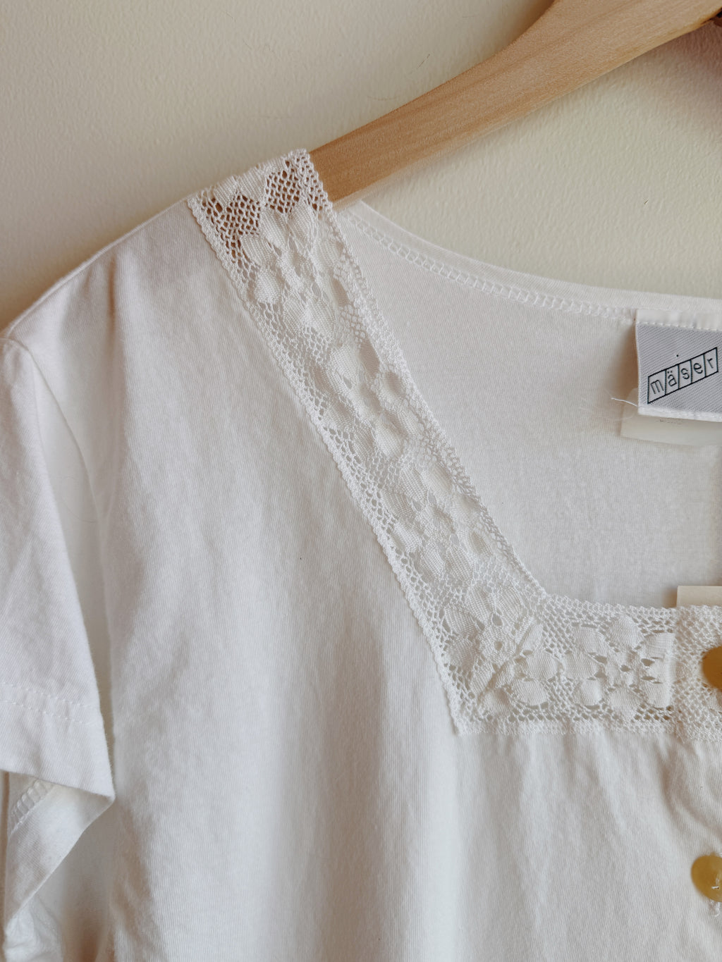 White Knit Lace Trim