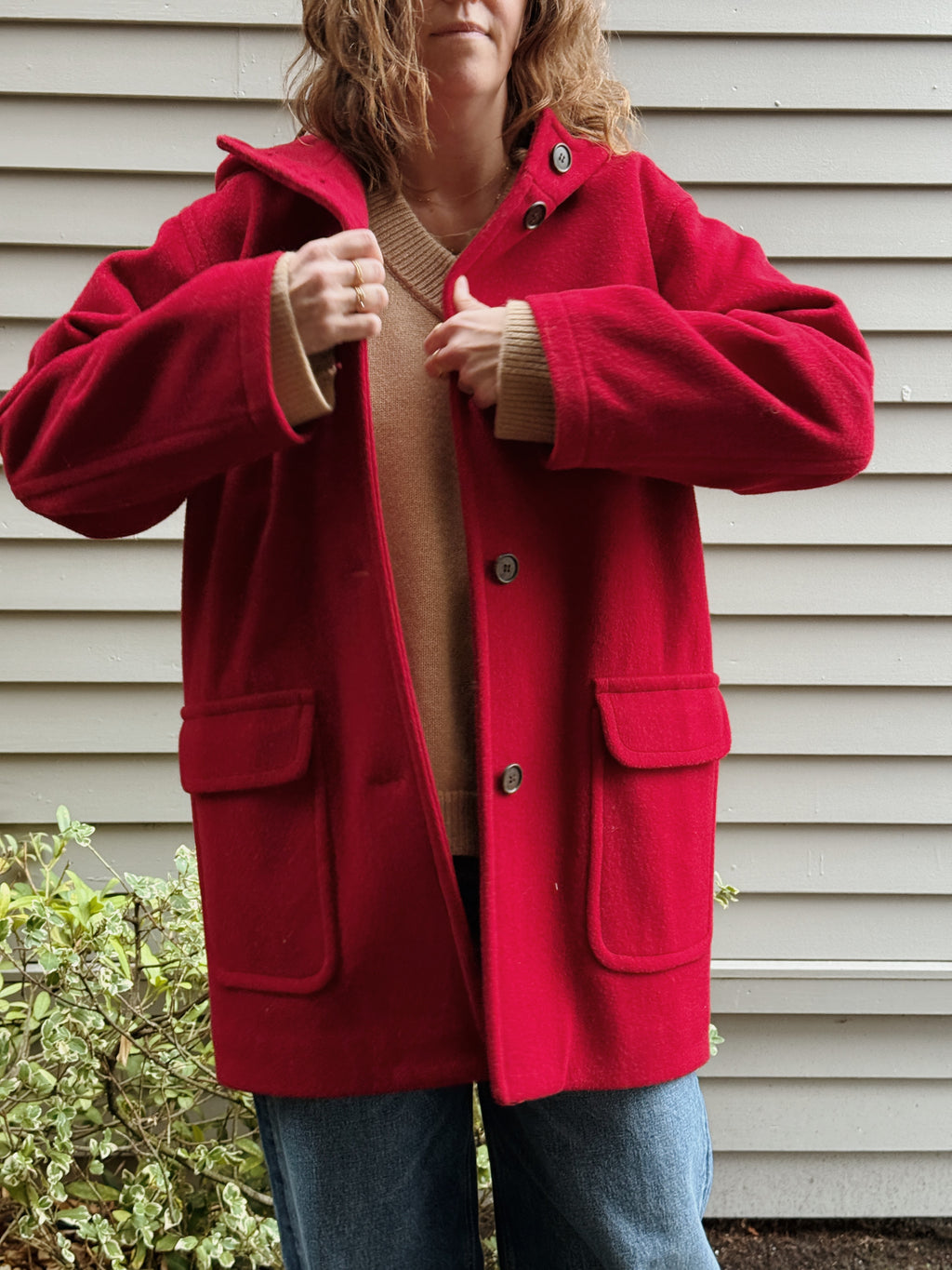 Wool Hooded Coat