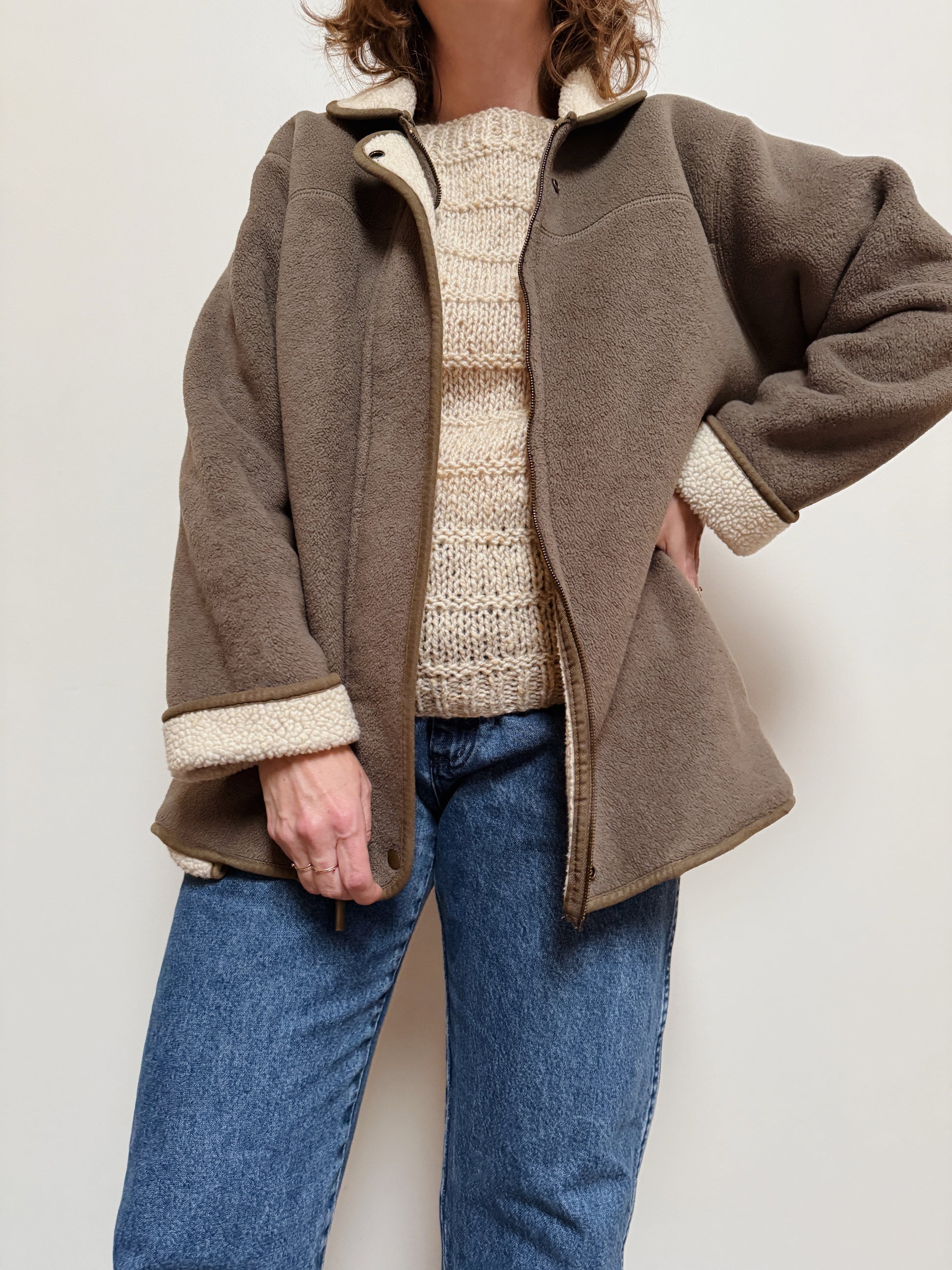 Green Fleece Zip