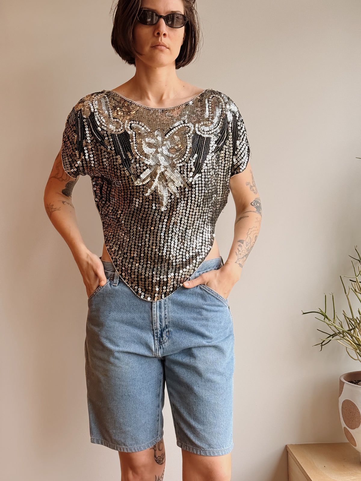 Sequin Beaded Top