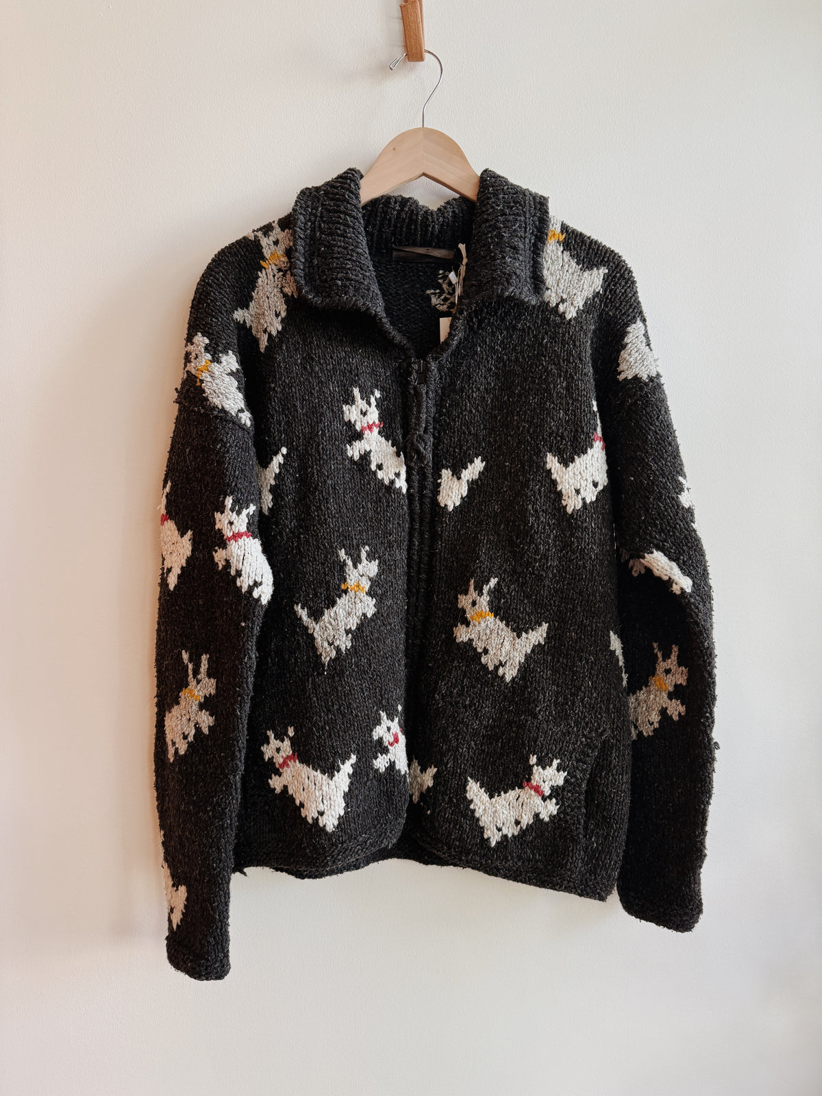 Scotties Zip Up Wool Cardi