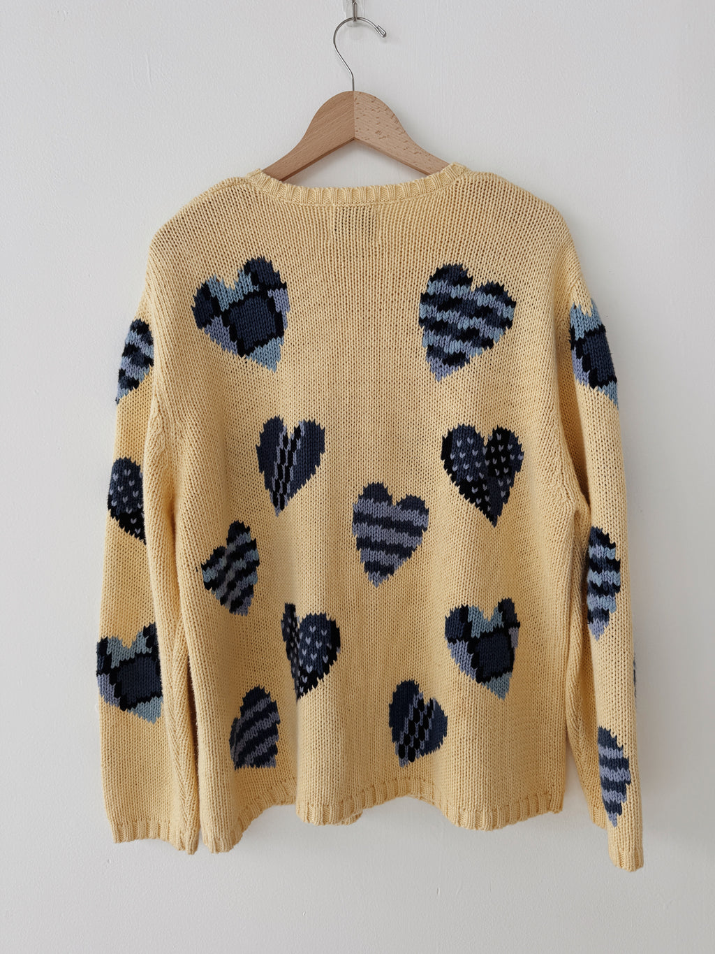 Denim Blues Heart Cardigan