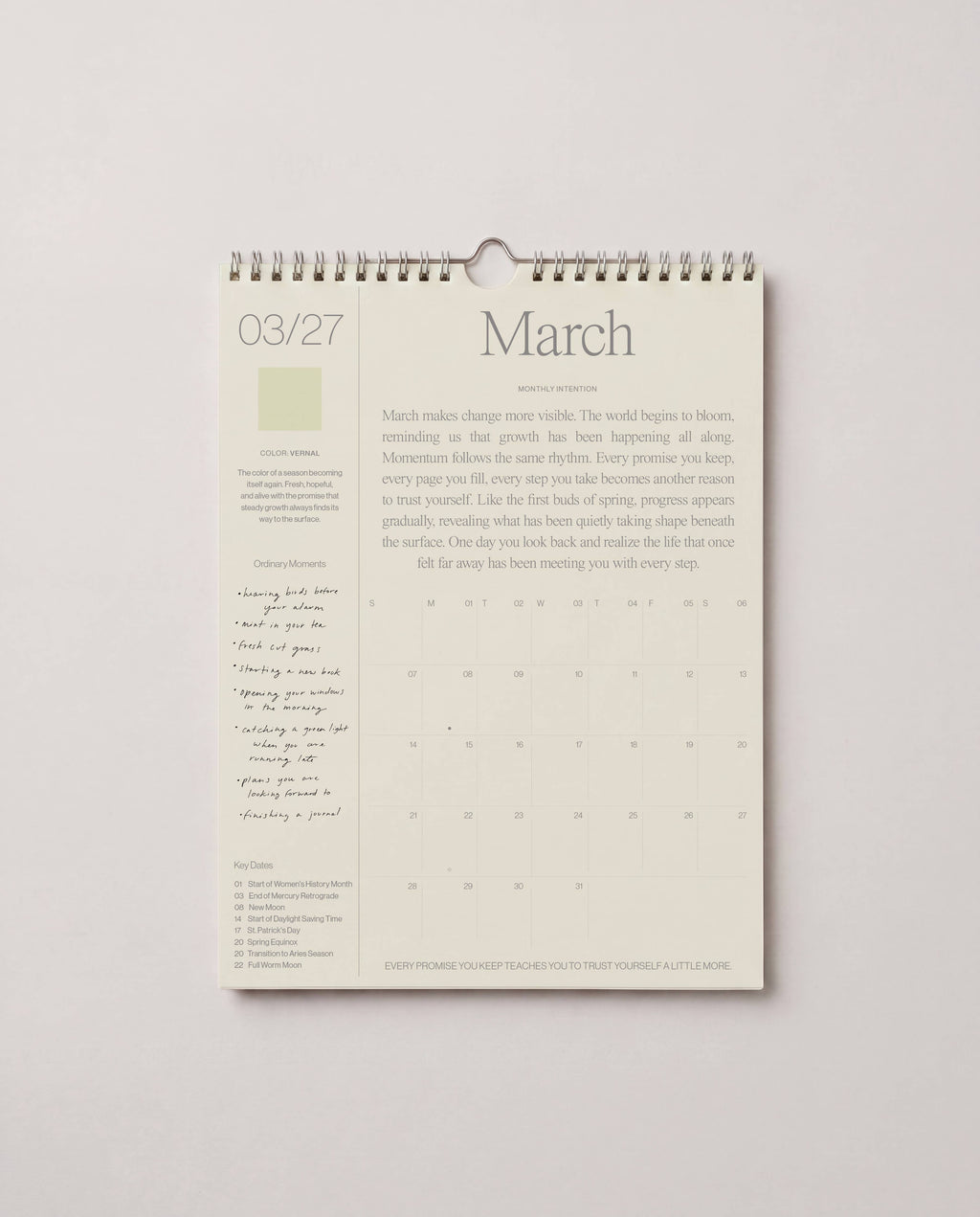 2027 Intentional Calendar