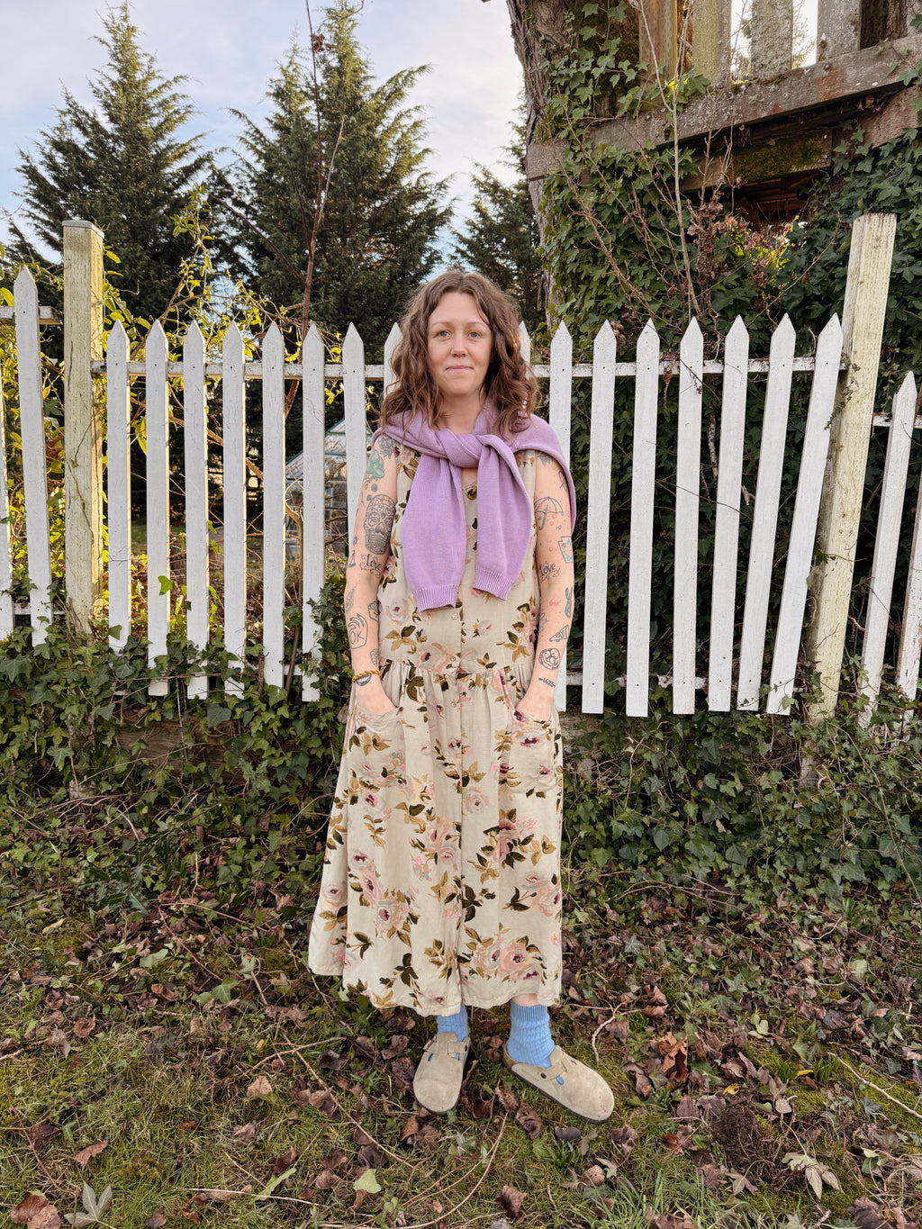 Floral Drop Waist Dress