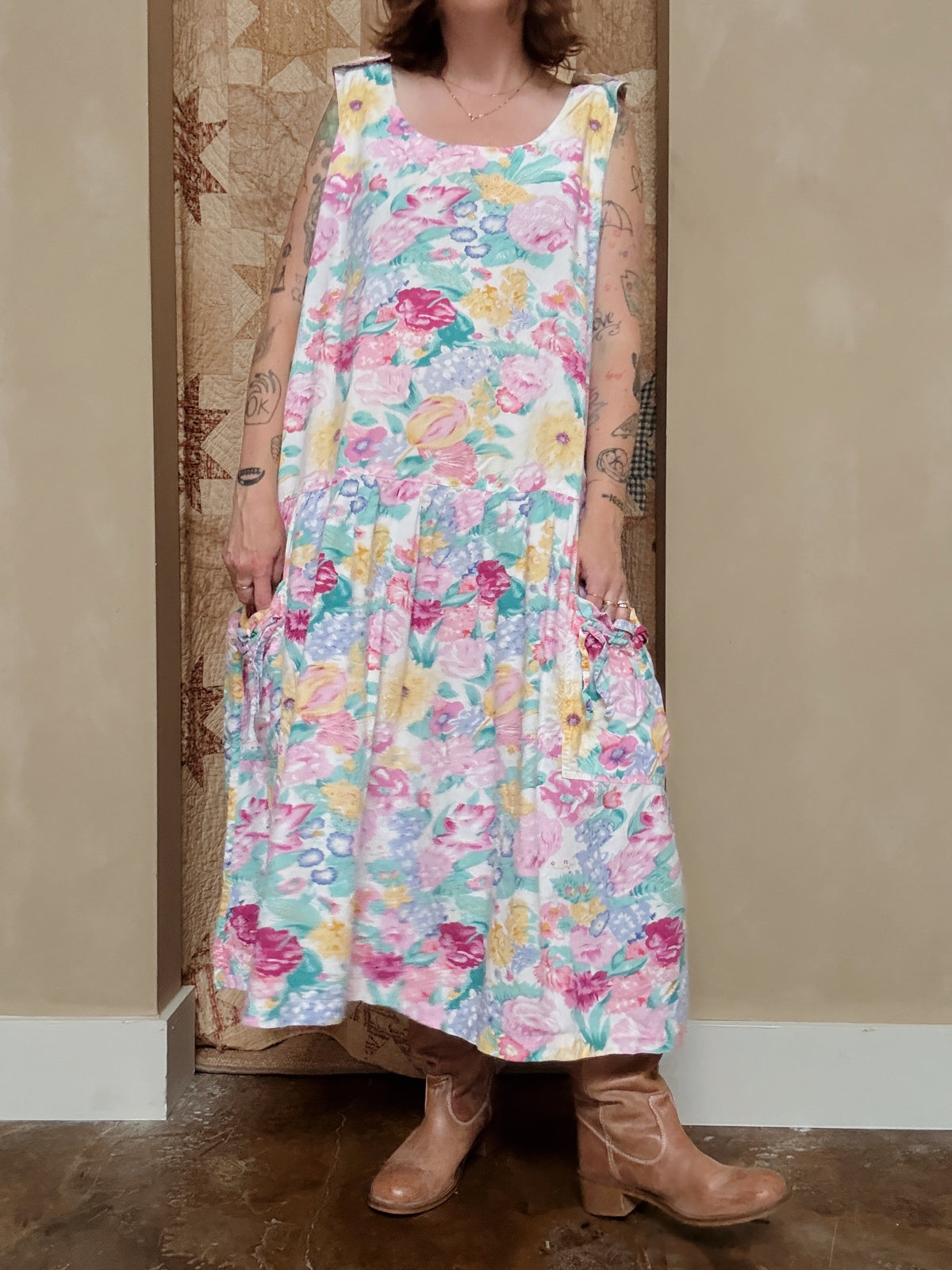 Floral Dropwaist Dress