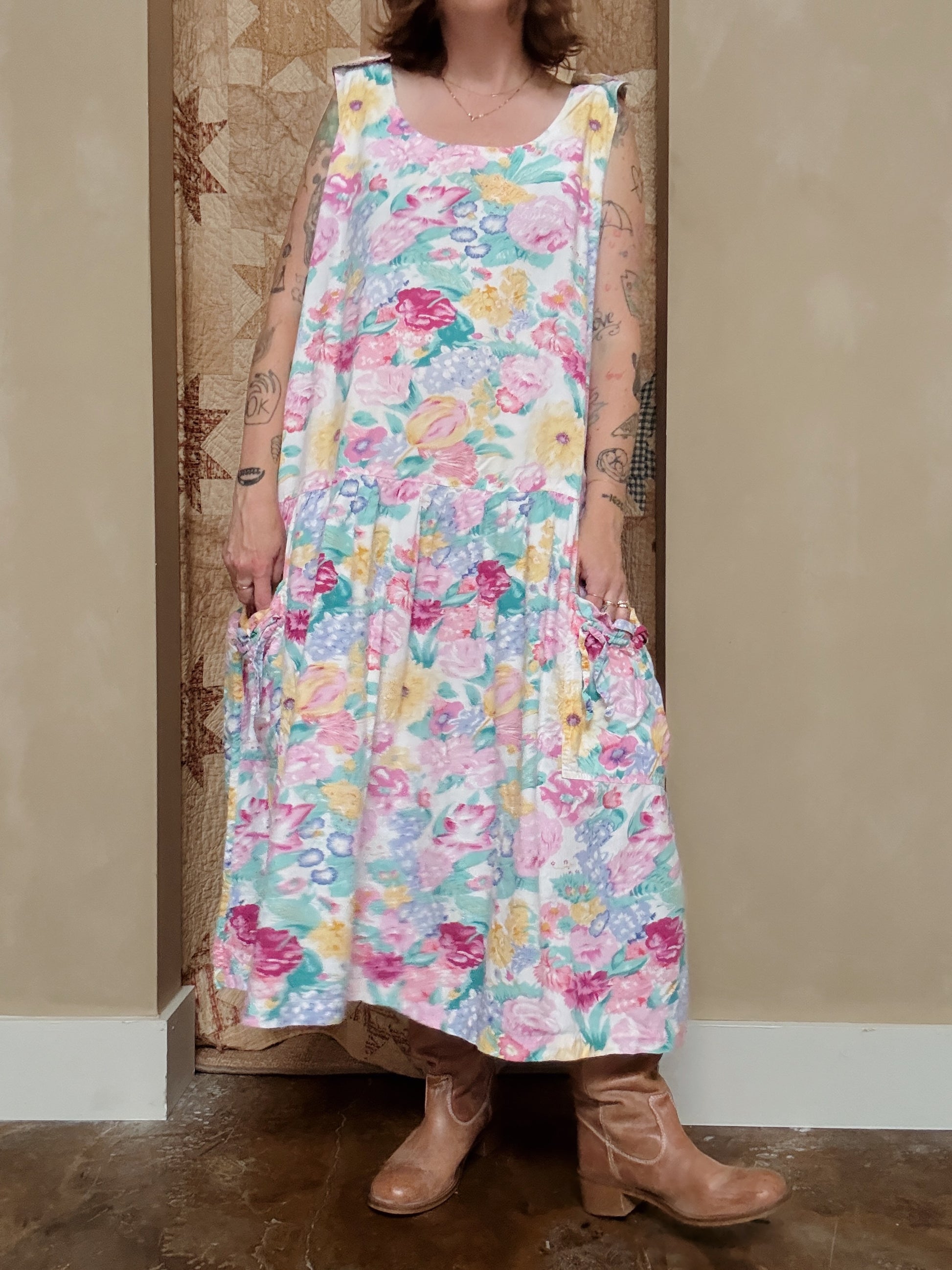 Floral Dropwaist Dress