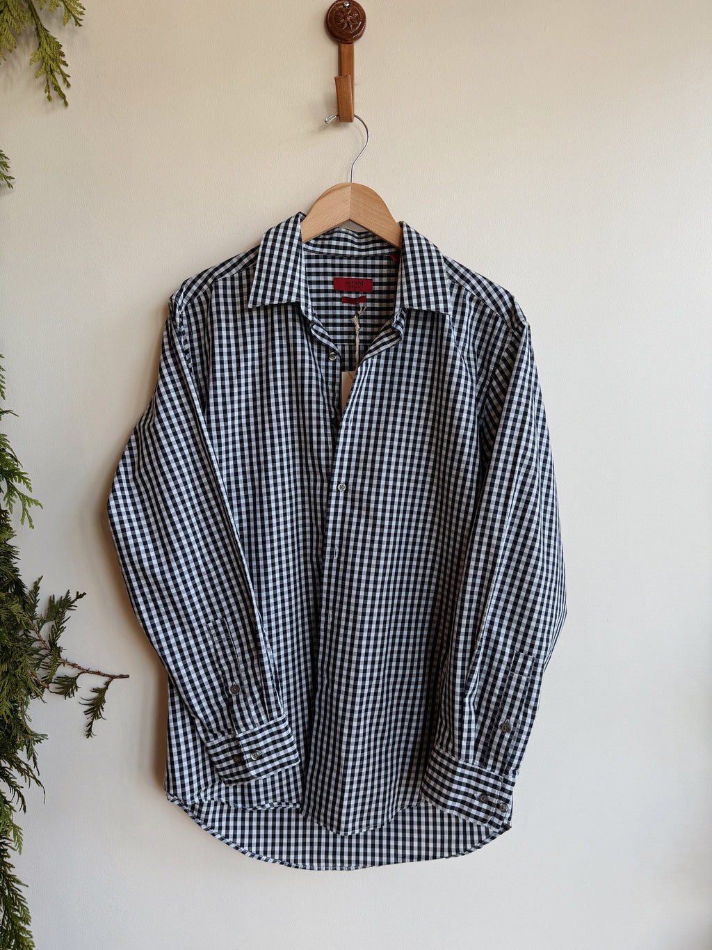 Blue Gingham Buttondown