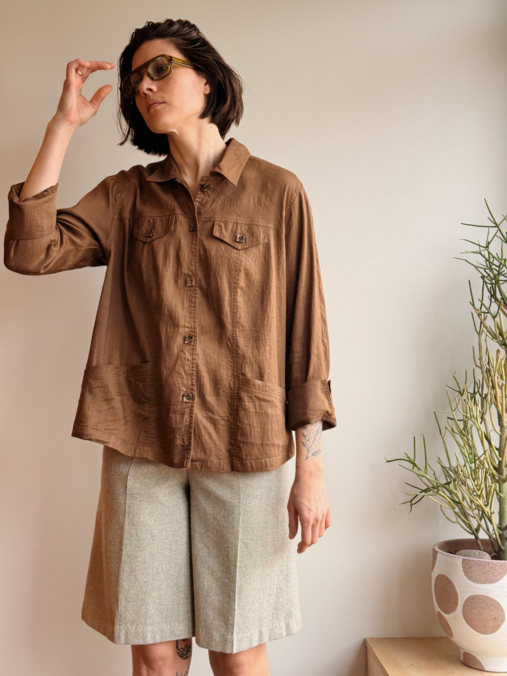 Linen Chore Jacket