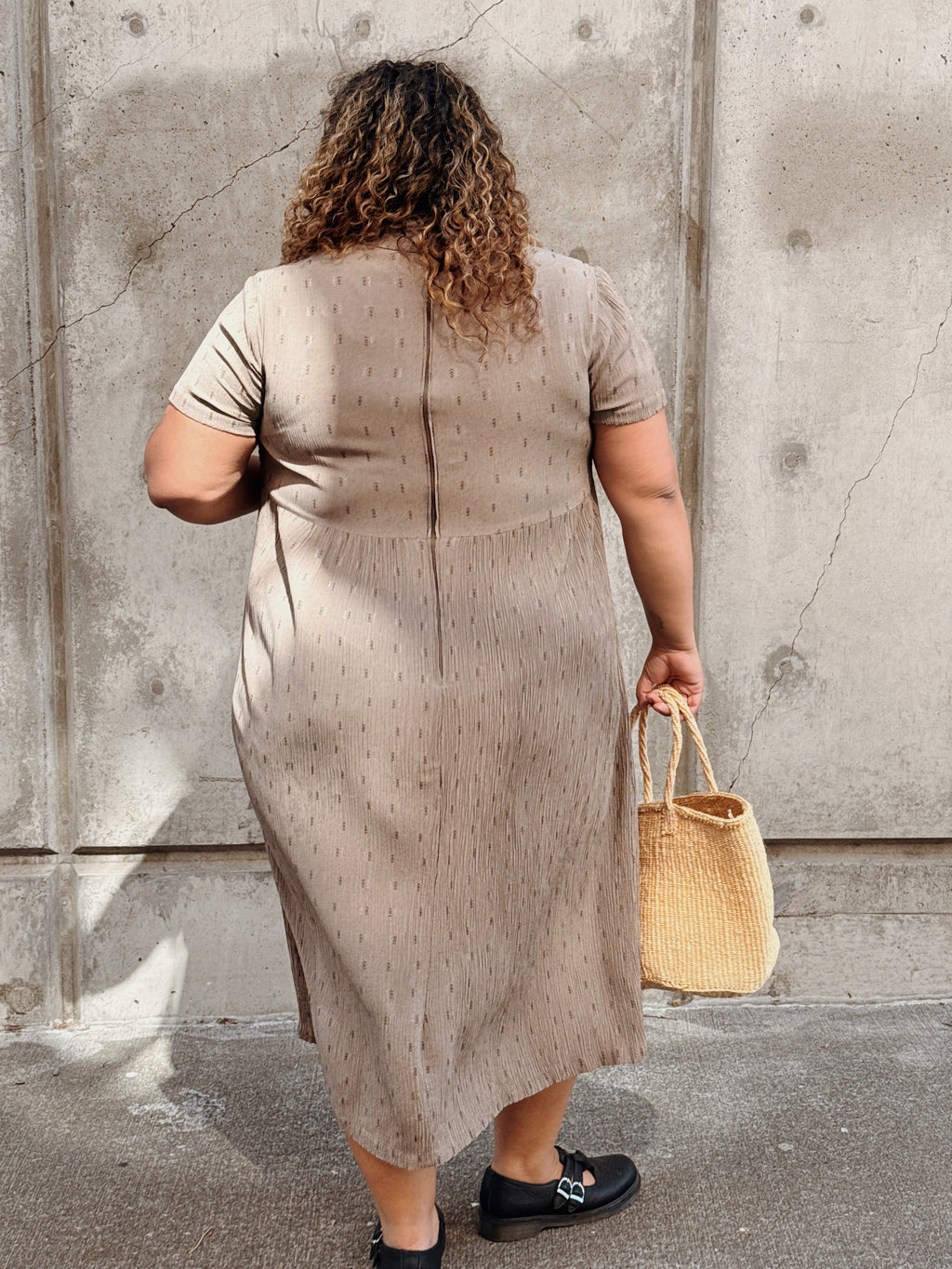 Crinkle Babydoll Dress