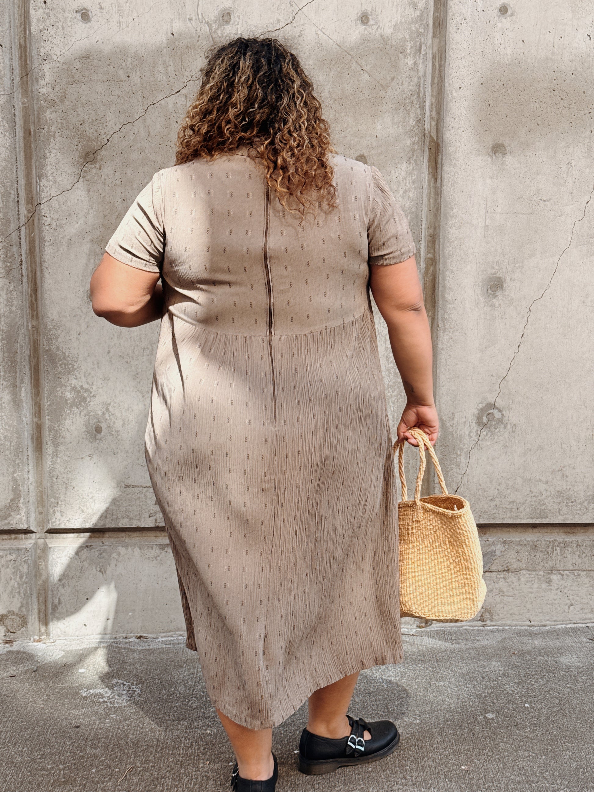 Crinkle Babydoll Dress