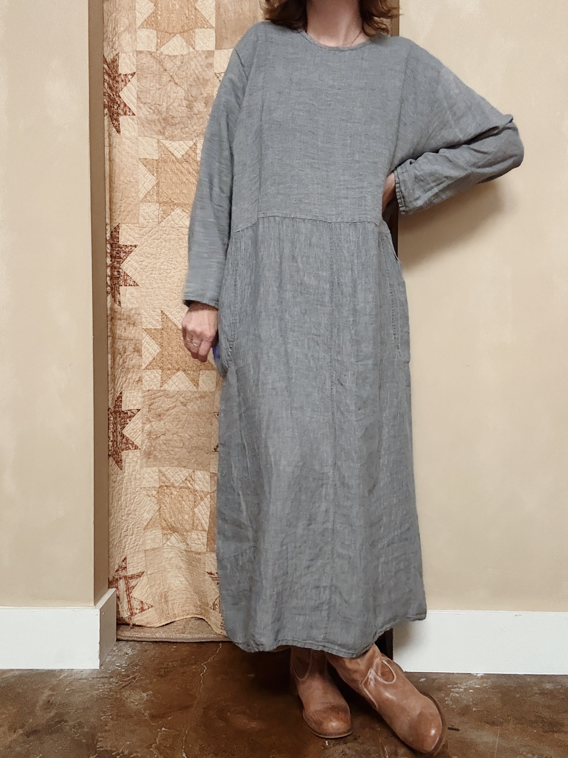 Flax Blue Stripe Dress