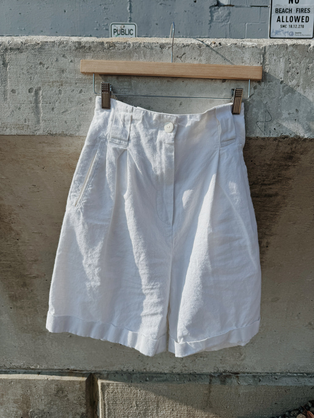 Linen Blend Bermuda's