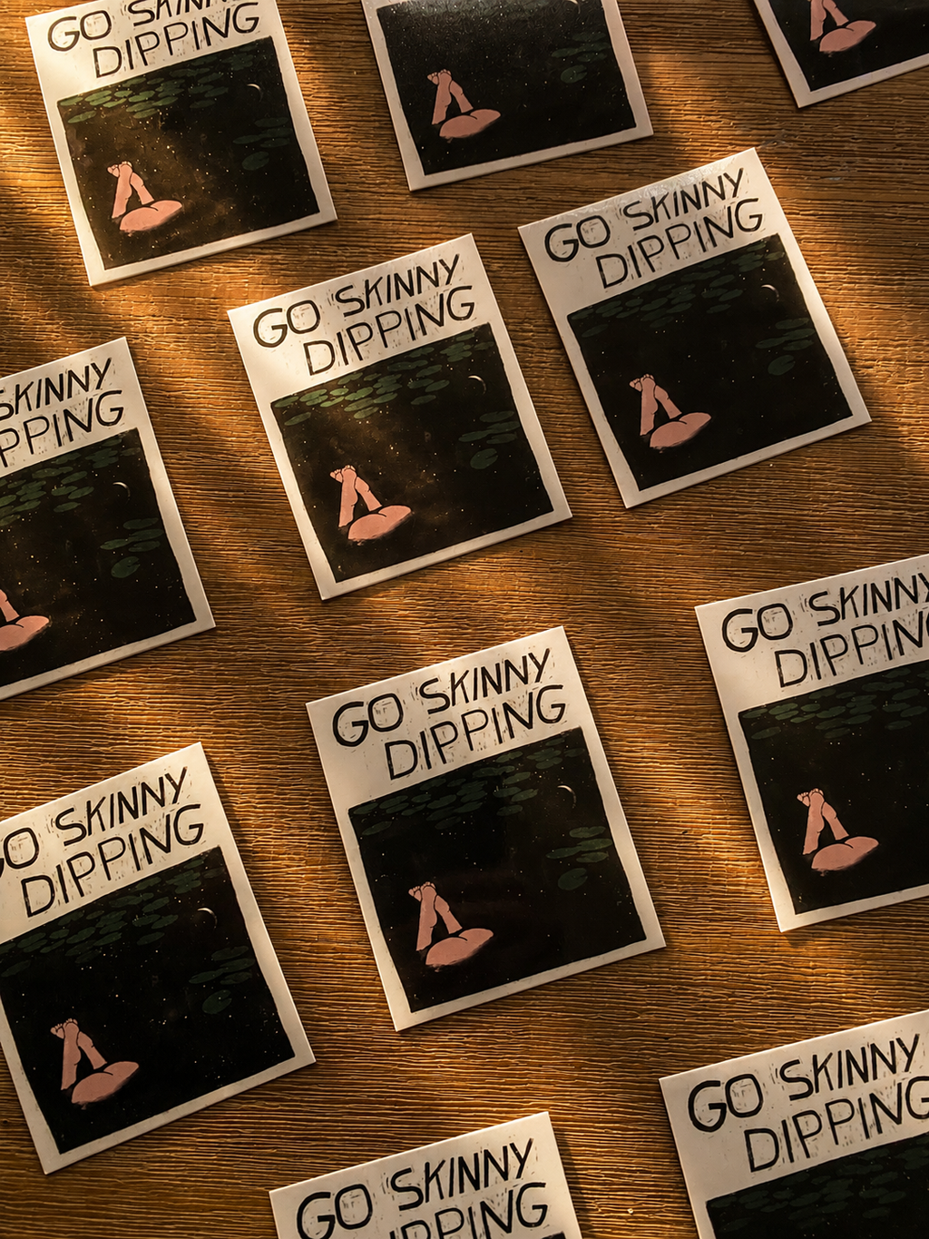 Go Skinny Dipping Sticker