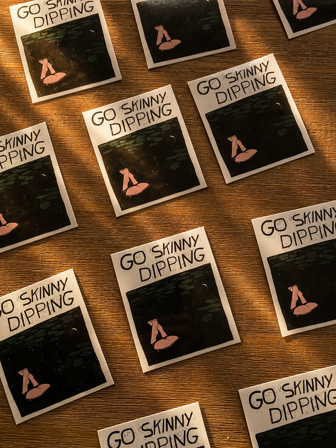 Go Skinny Dipping Sticker