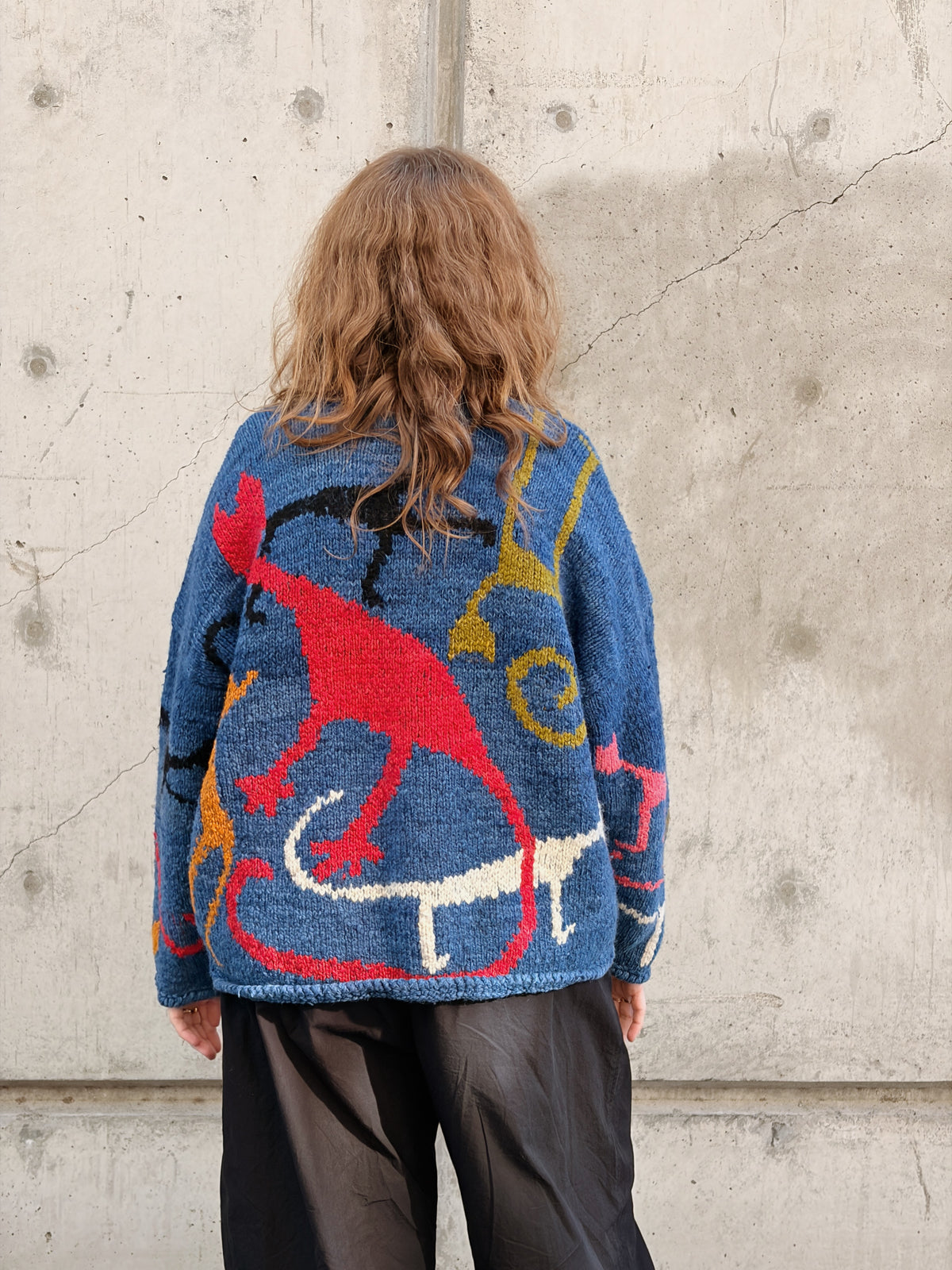 Kitty Swirl Wool Cardi