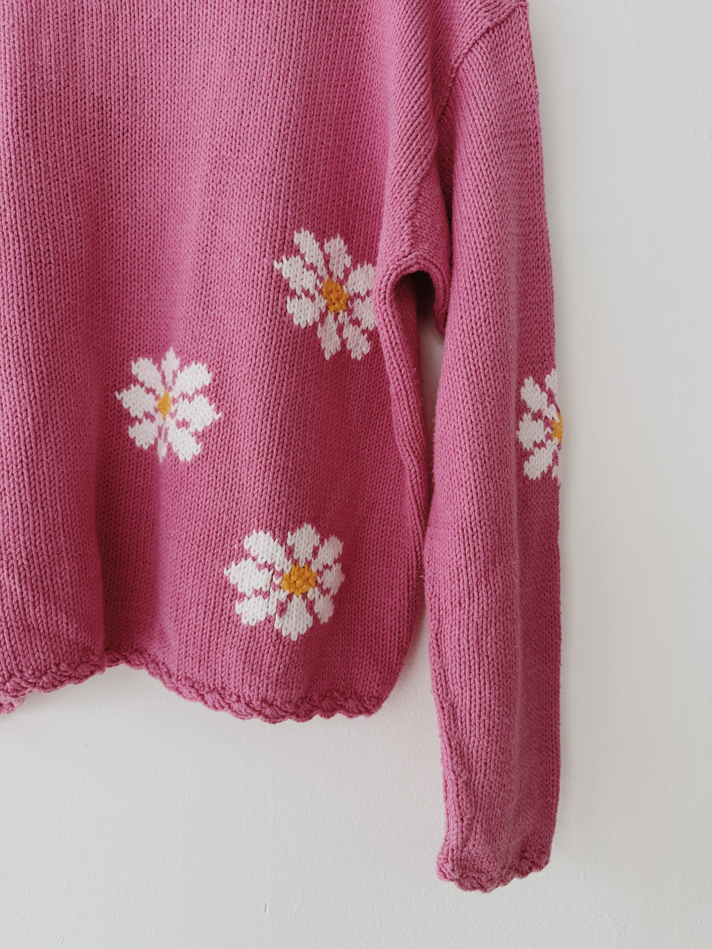 Pink Daisy Cotton Cardi