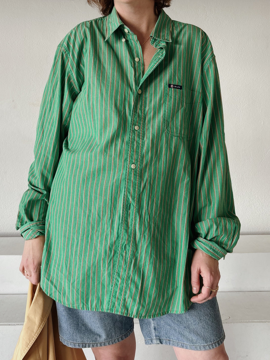 Green Stripe Buttondown
