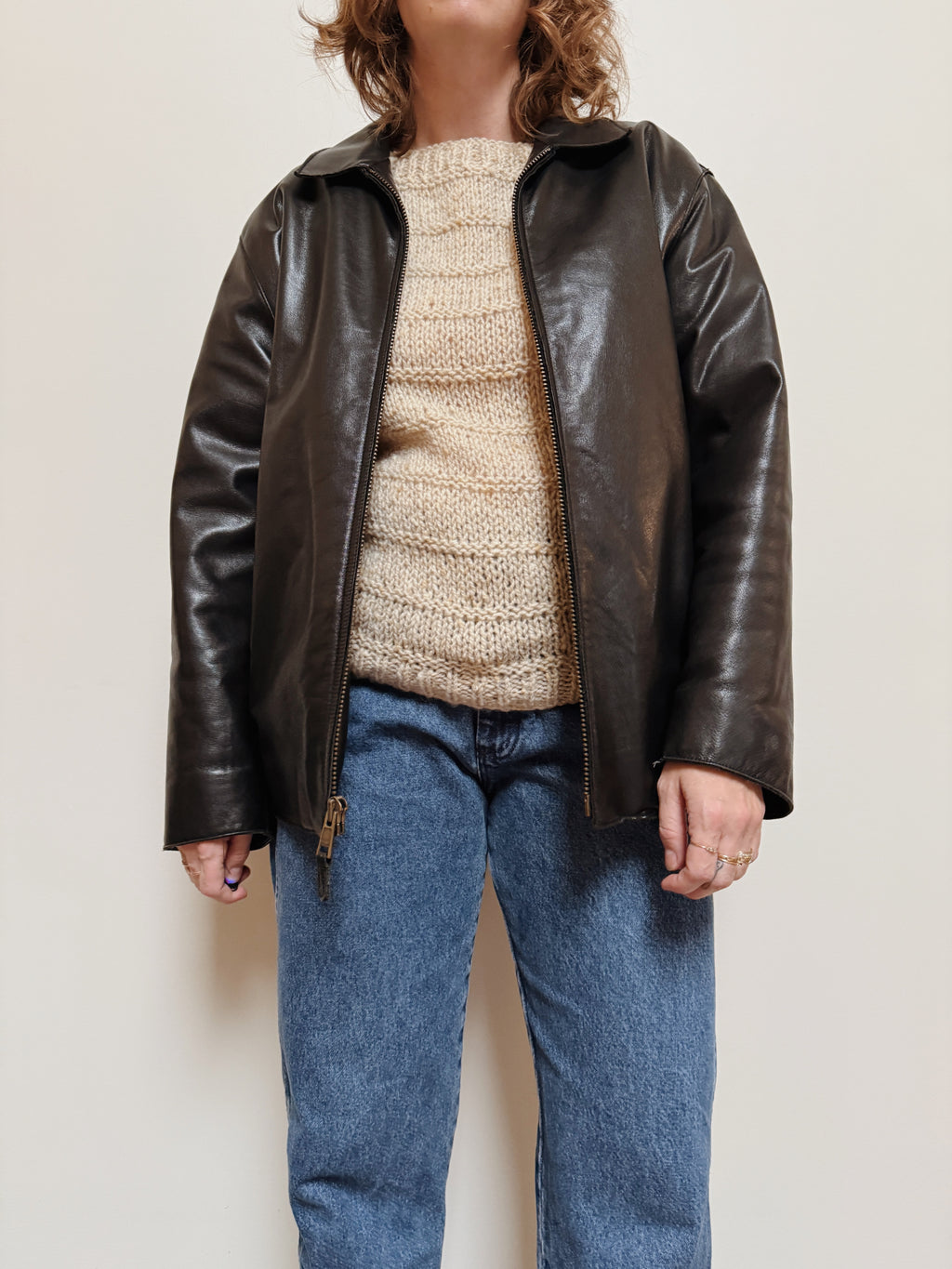 Leather Zip Jacket