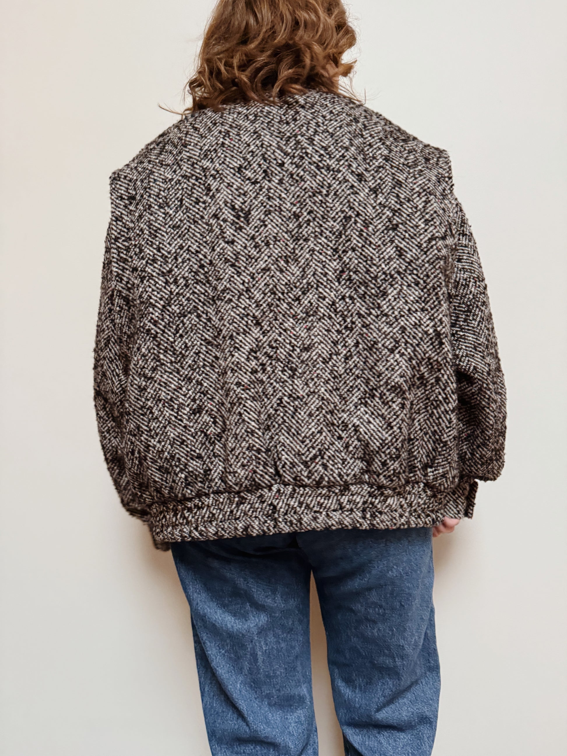 Dash Herringbone Bomber
