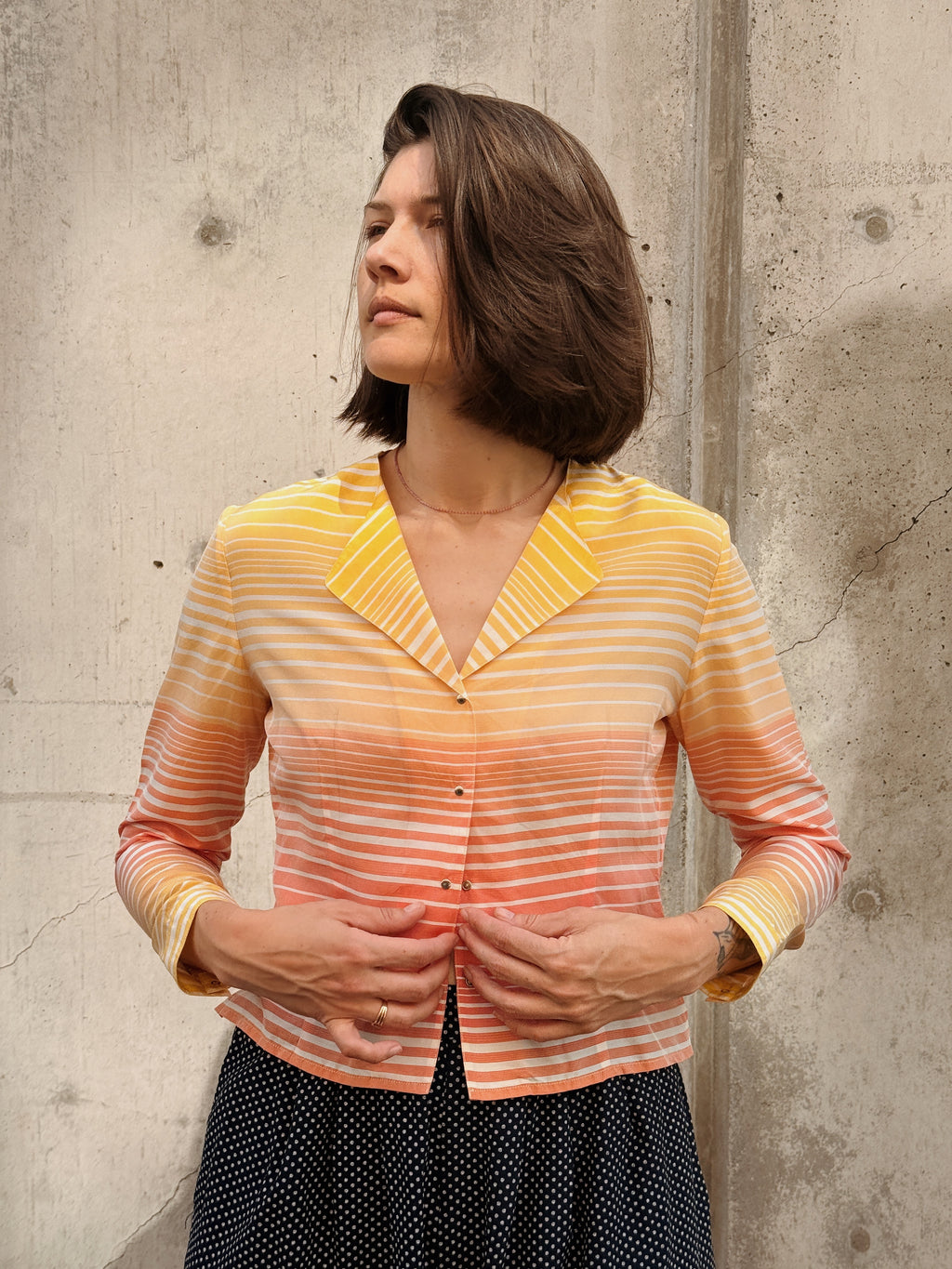 Sunset Silk Blouse