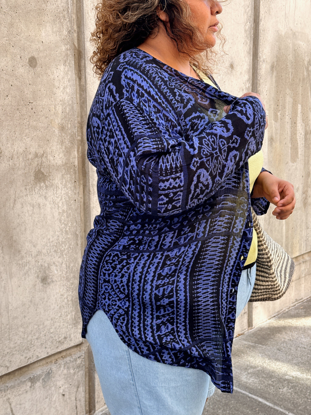 Relique Long Sleep Crinkle Blouse