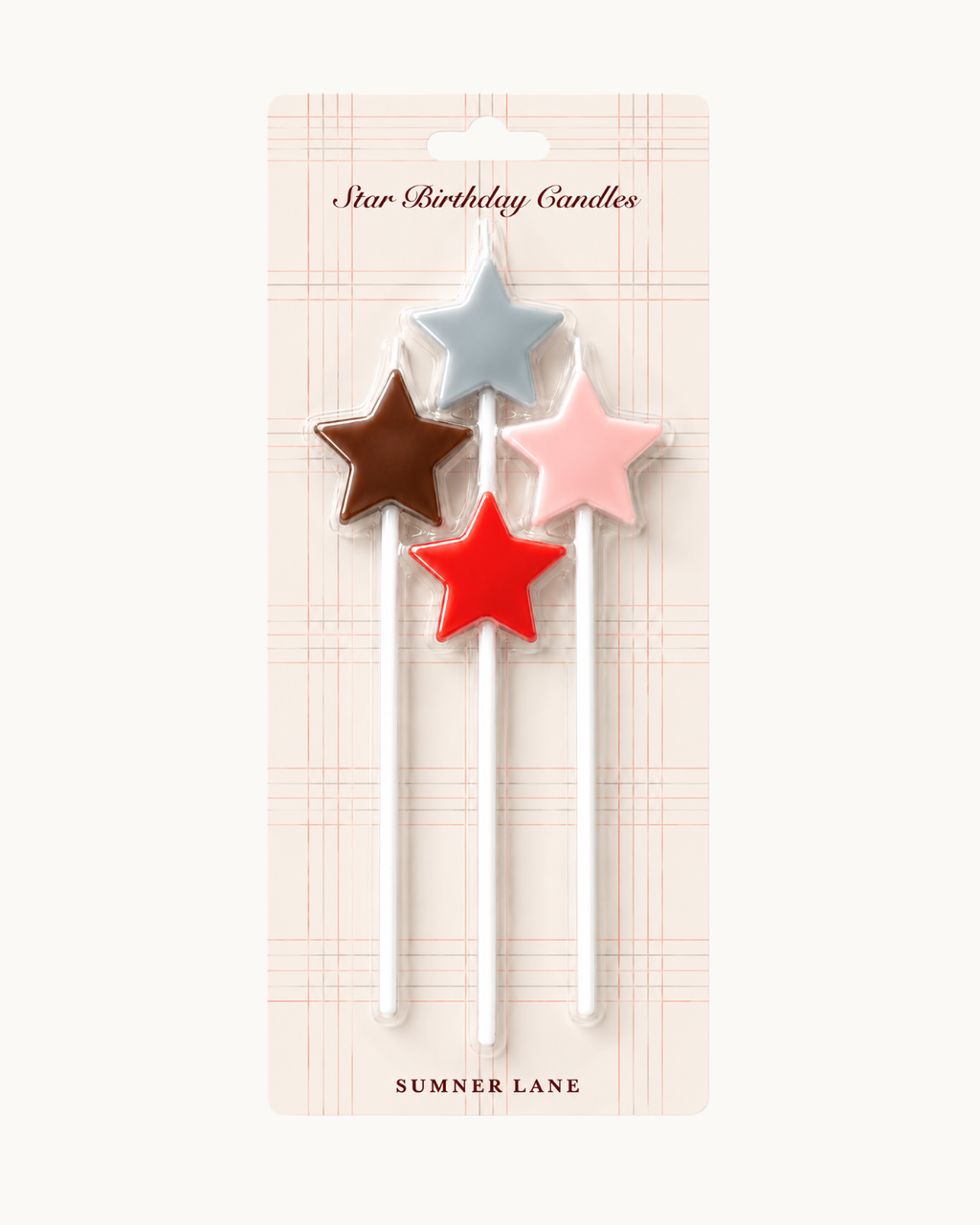 Star Candles - French Blue, Blush, Chocolate, Red