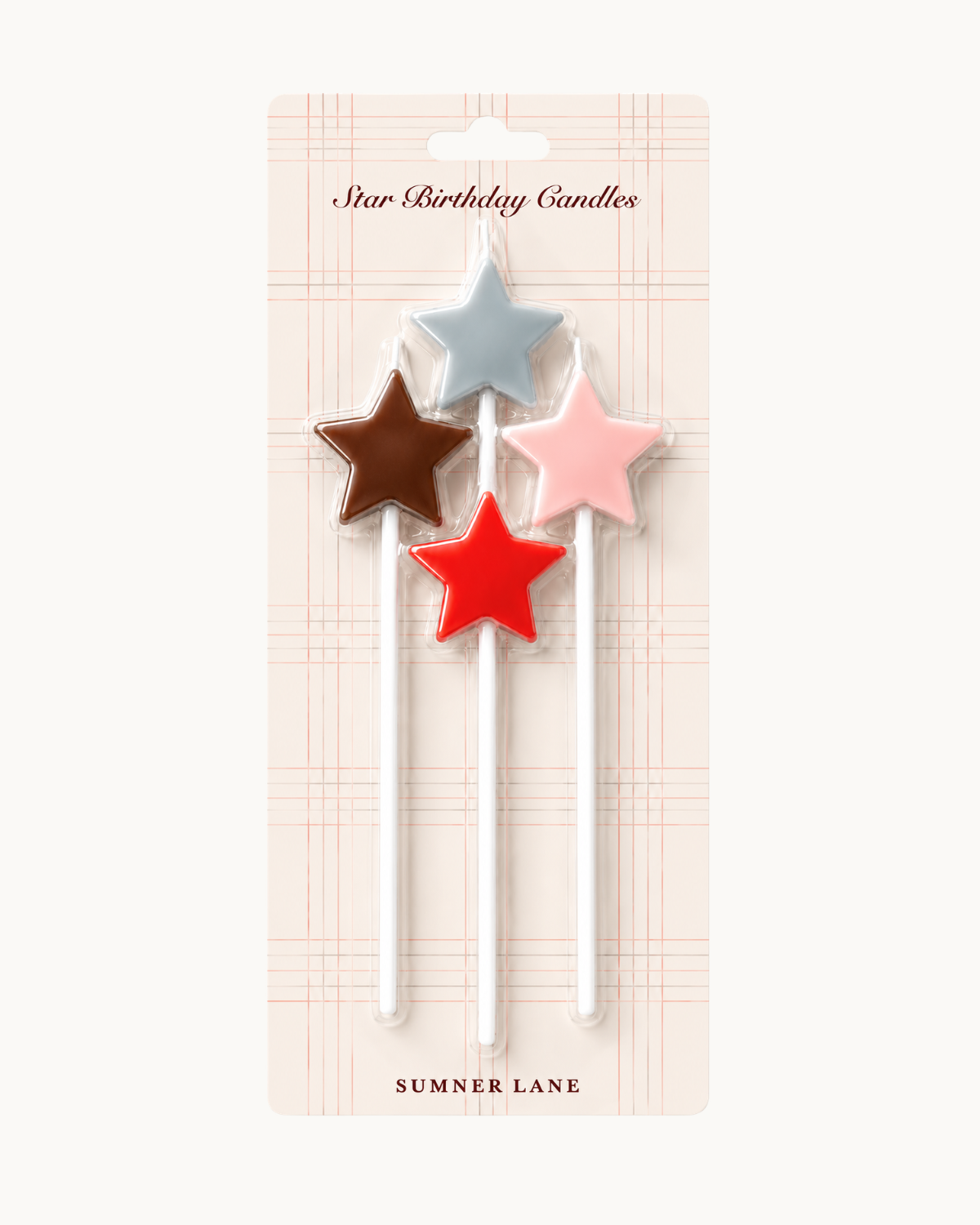 Star Candles - French Blue, Blush, Chocolate, Red