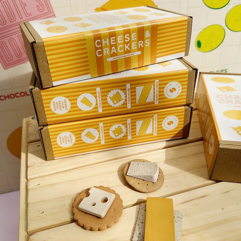 Cheese and Cracker Magnets