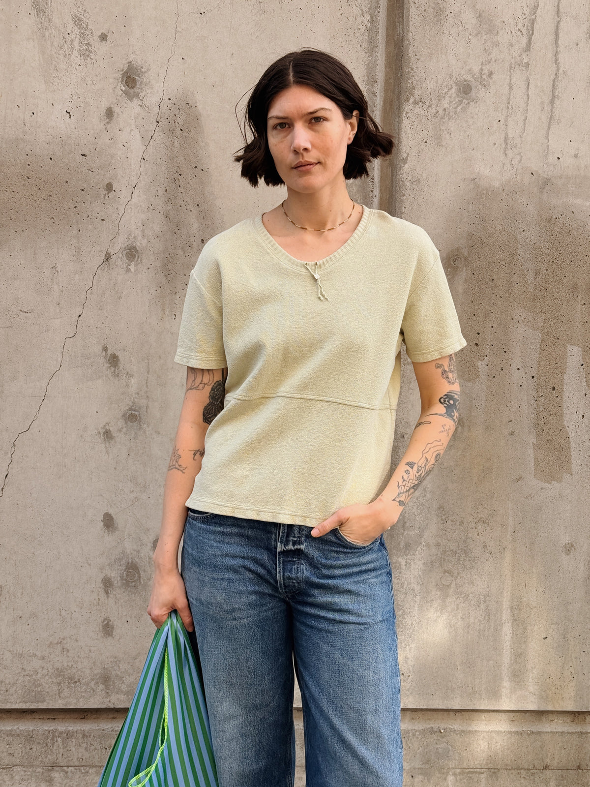 Sage Tie Tee