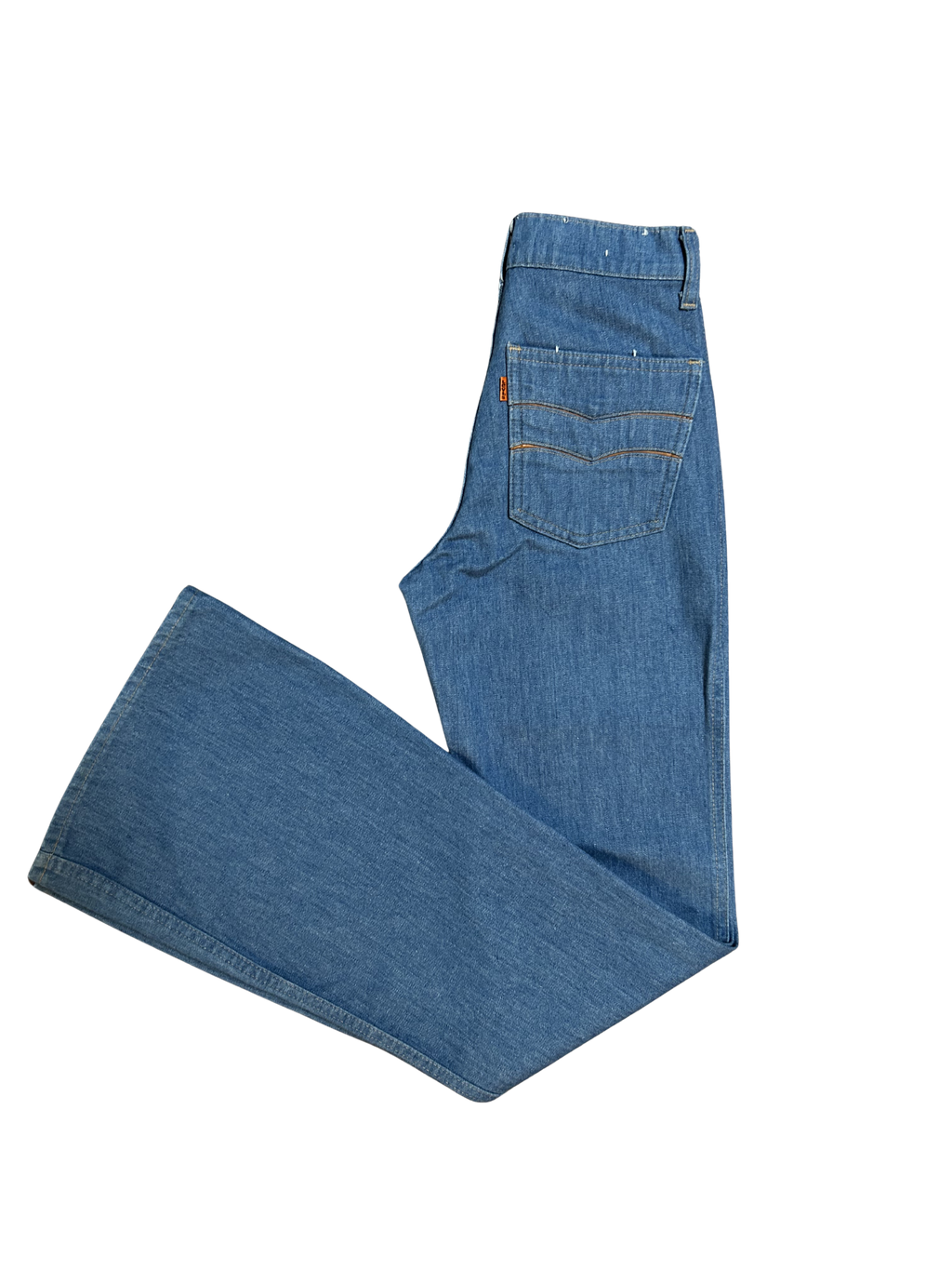 Levi's Orange tab leather trim