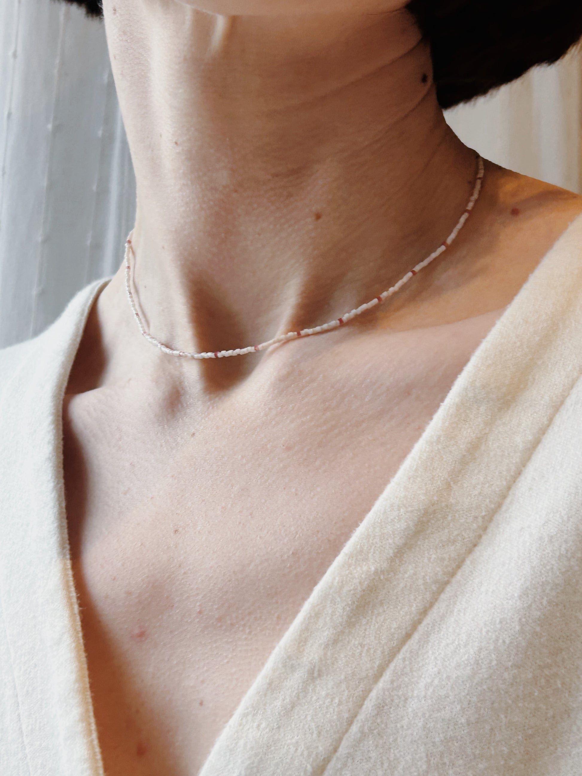 Pink Glass Bead Necklaces