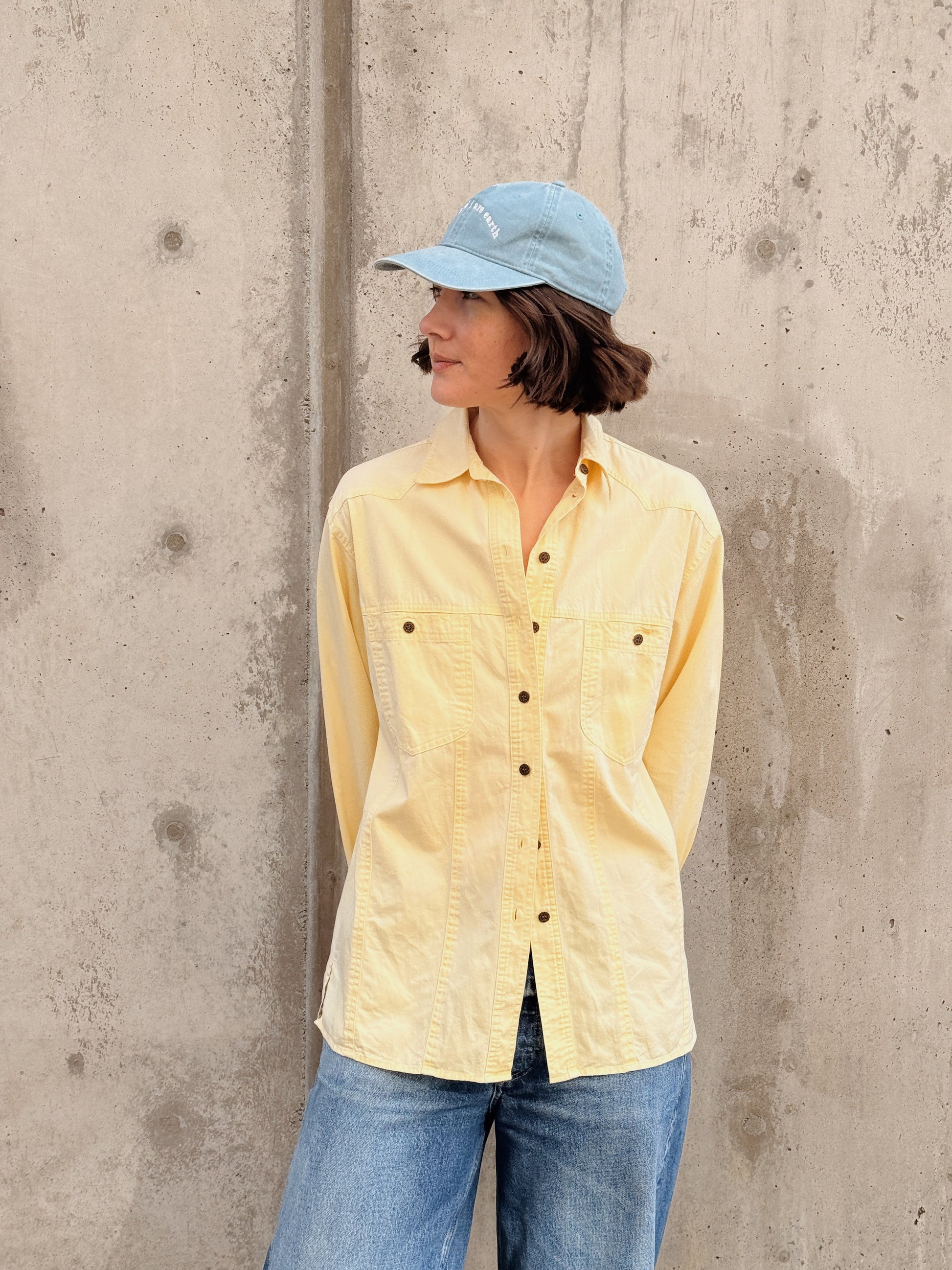 CPH Roxy Yellow Button Down Shirt